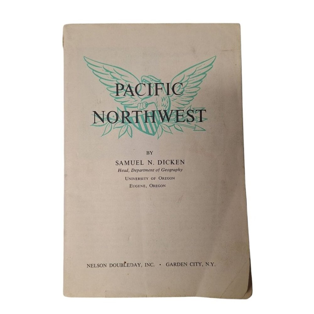 Pacific Northwest Samuel Dicken Geography Oregon 1963‎ Plate Color Photos Map